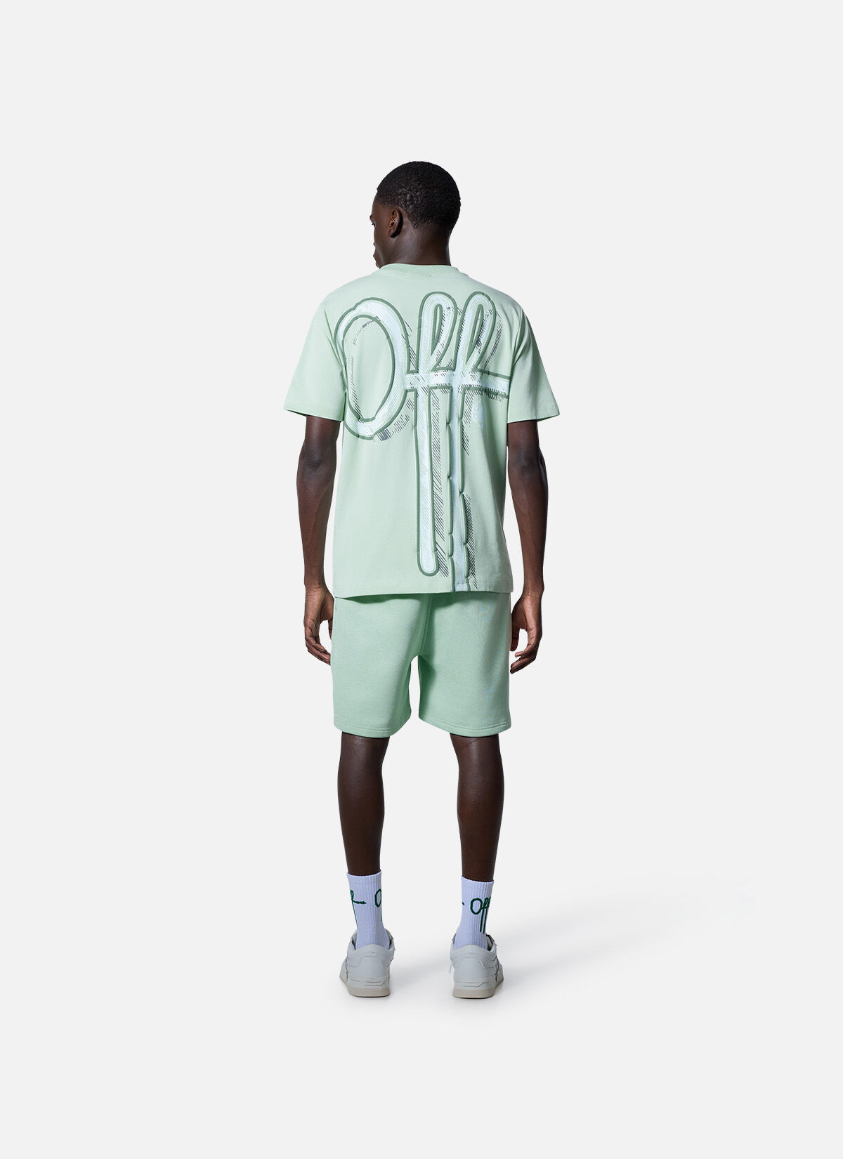 Landscape Regular Tee, Lime, hi-res